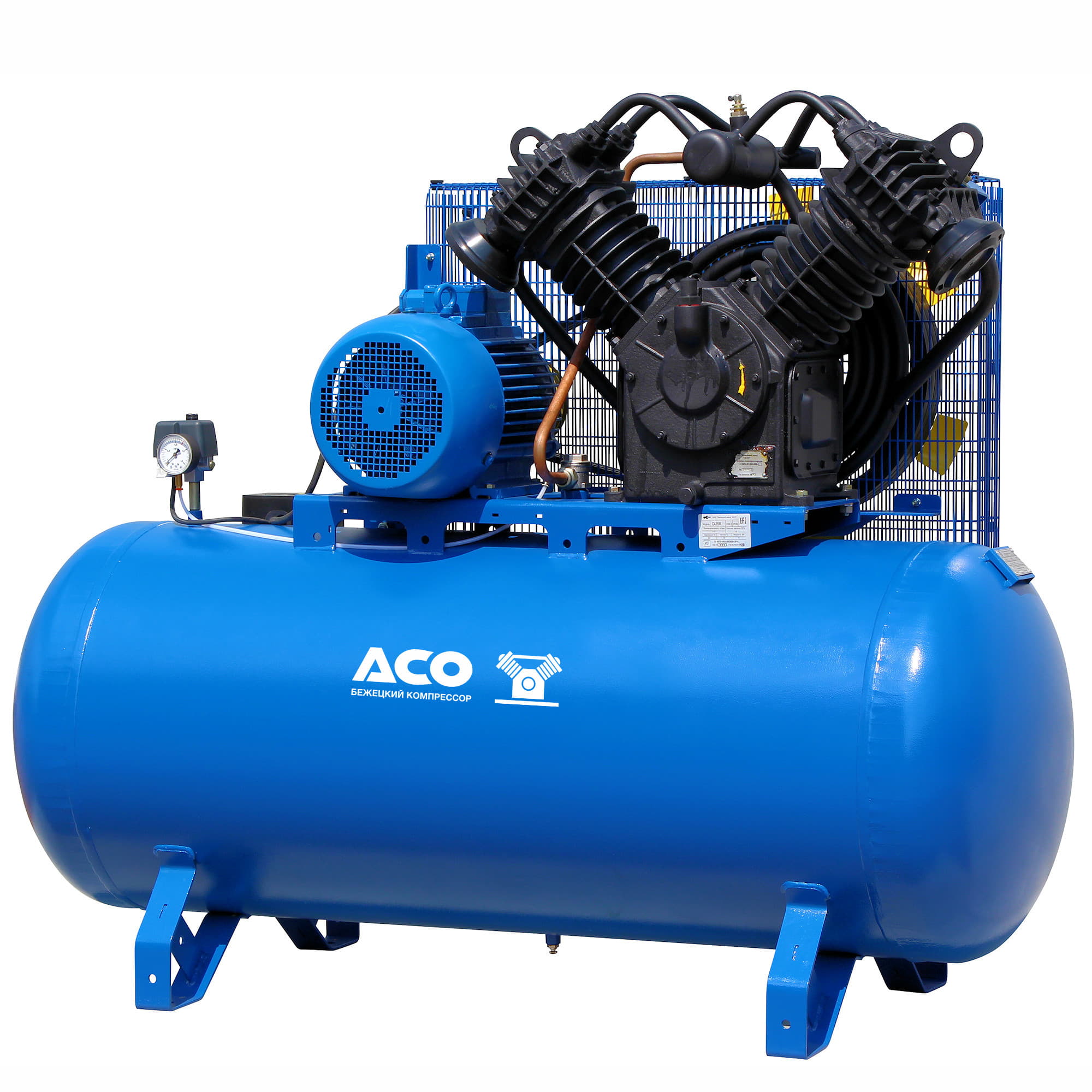 Поршневой компрессор с ременным приводом С416М