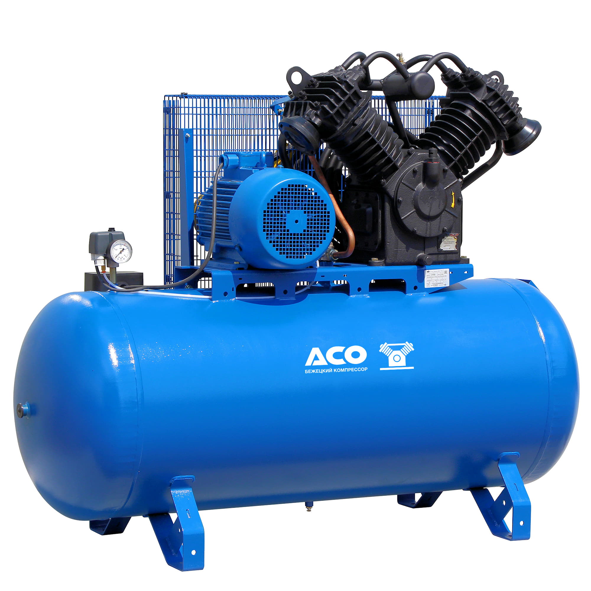 Поршневой компрессор с ременным приводом С416М