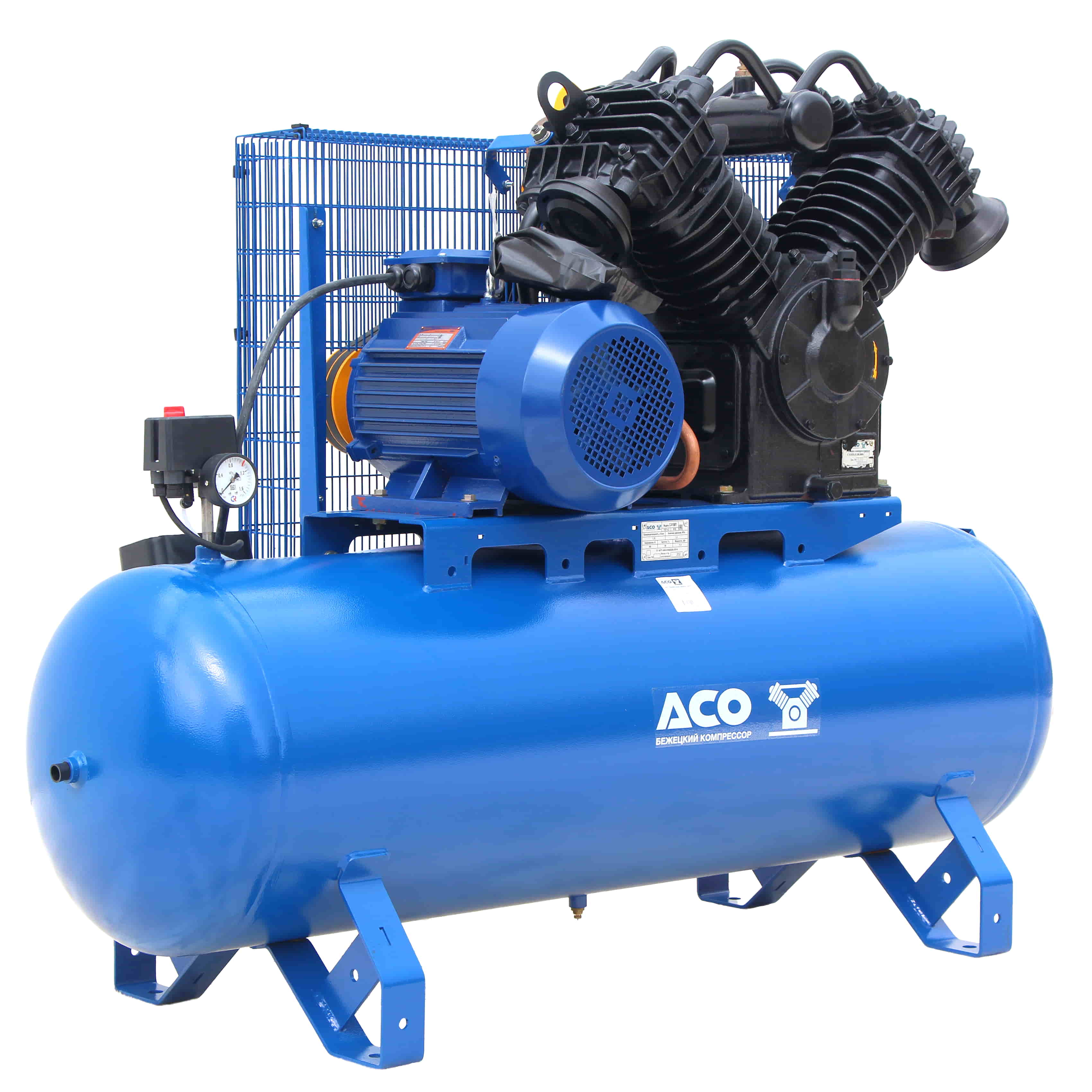 Поршневой компрессор с ременным приводом С416М1