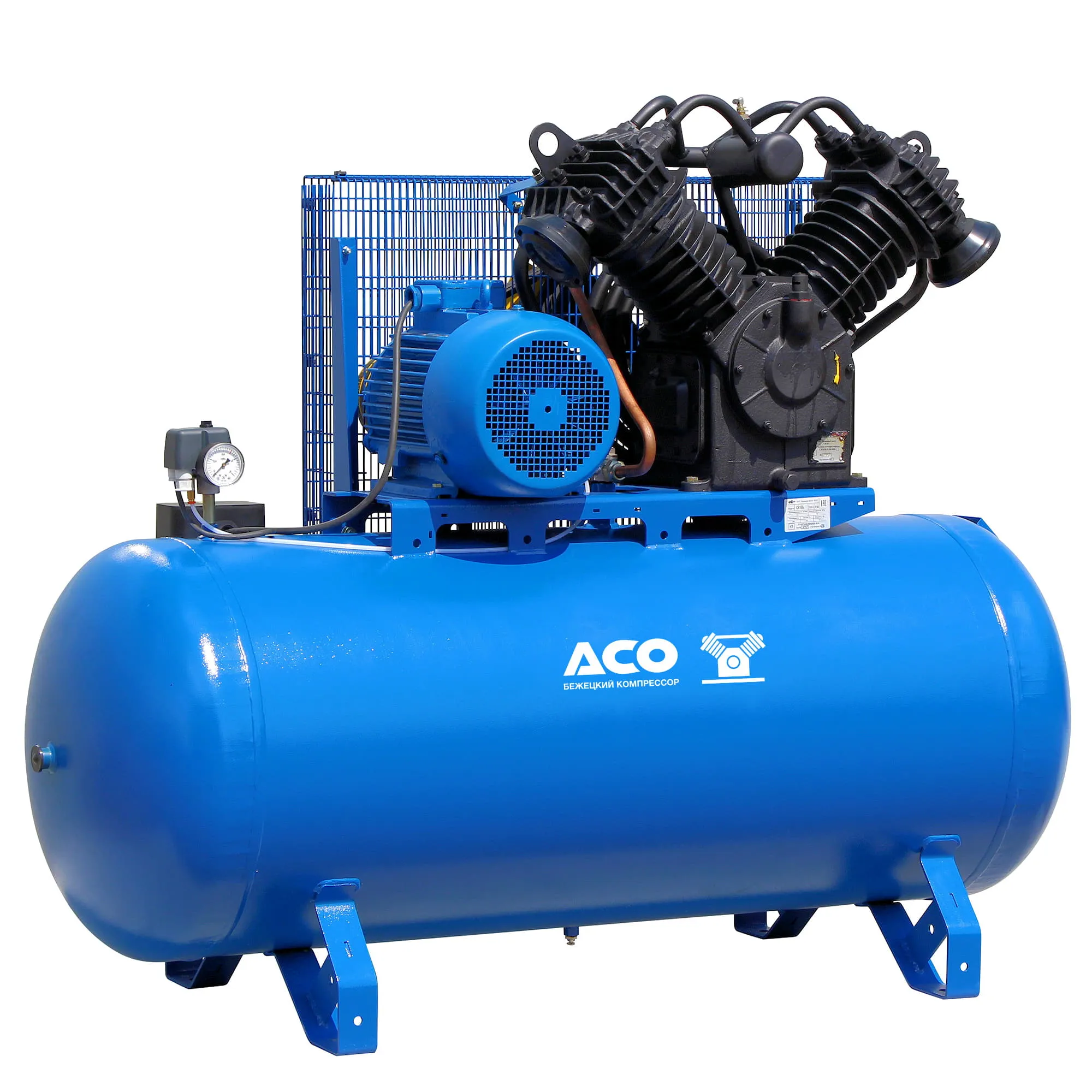 Поршневой компрессор с ременным приводом С416М