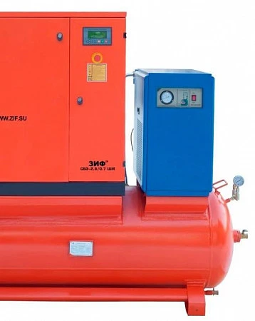 Станция компрессорная на ресивере с осушителем ЗИФ-СВЭ-3,7/0,7 ШМ  ОиР-900