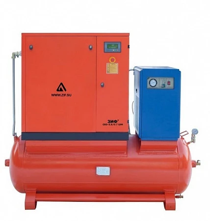 Станция компрессорная на ресивере с осушителем ЗИФ-СВЭ-3,7/0,7 ШМ  ОиР-900