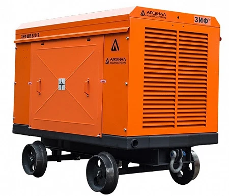 Станция компрессорная электрическая взрывозащищенная шахтная ЗИФ-ШВ 7,5/0,7 (660; 380 В, на скатах)