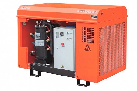 Станция компрессорная электрическая уличная ЗИФ-СВЭ-7,2/1,0 в кожухе