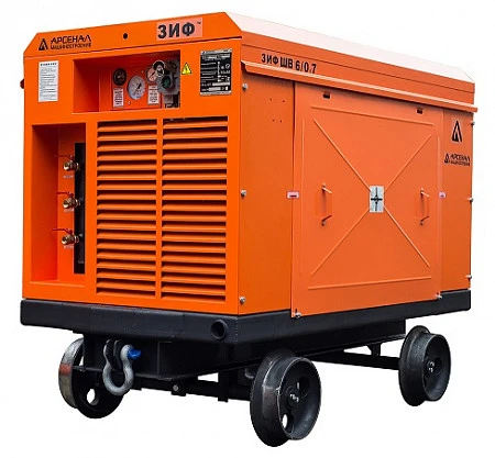 Станция компрессорная электрическая взрывозащищенная шахтная ЗИФ-ШВ 7,5/0,7 (660; 380 В, на скатах)