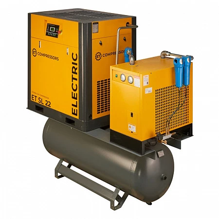 Винтовой компрессор на ресивере с осушителем ET SL 22-10-500 ES (IP23)